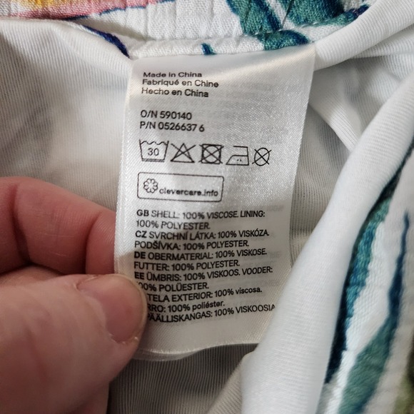 Divided H M Tropical Leaf Print Maxi Skirt Size 12 - Picture 3 of 6